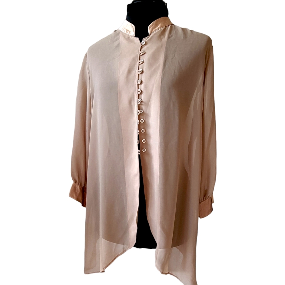 Sheer Coverall Asian-Inspired
